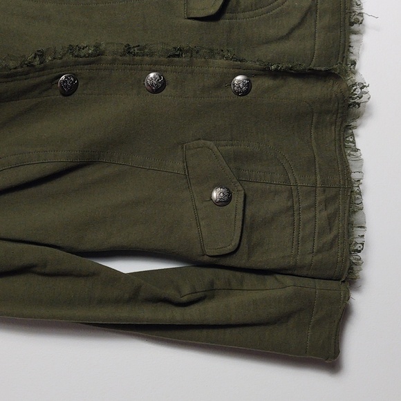 NICK & MO Exclusive Collection Army Green Utility Jacket Womens Size Small - Picture 3 of 16